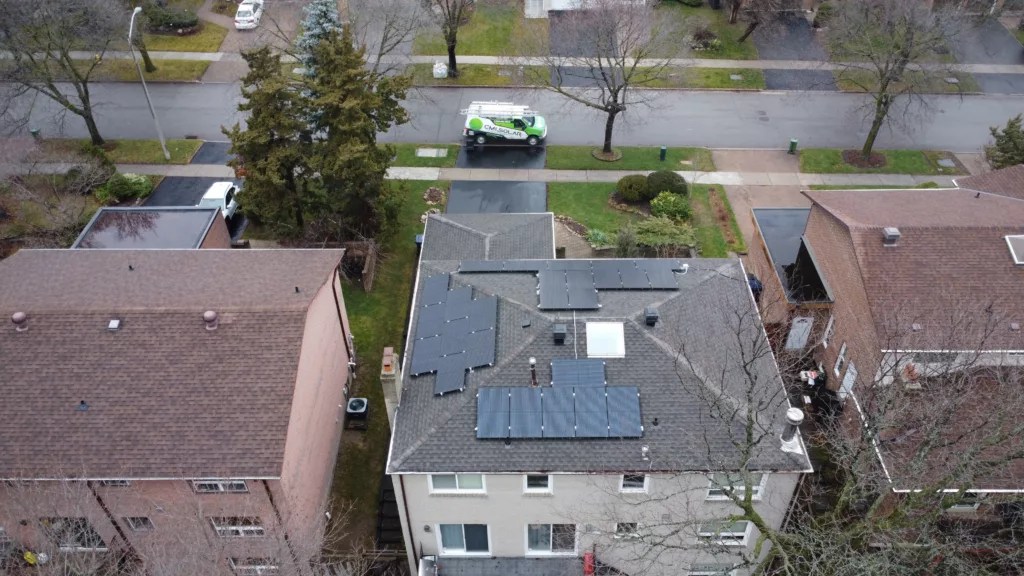 Solar panel installation in Brampton