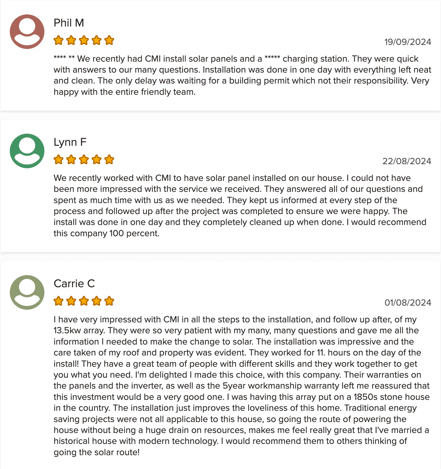 cmi solar inc. Better Business Bureau reviews