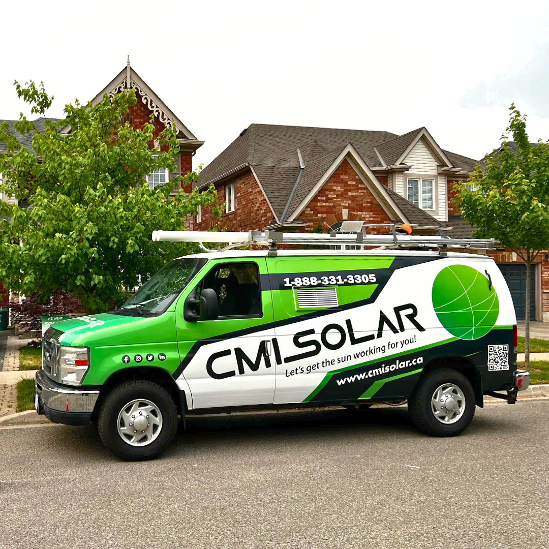 CMI Solar Installers in Ontario cmi installation van