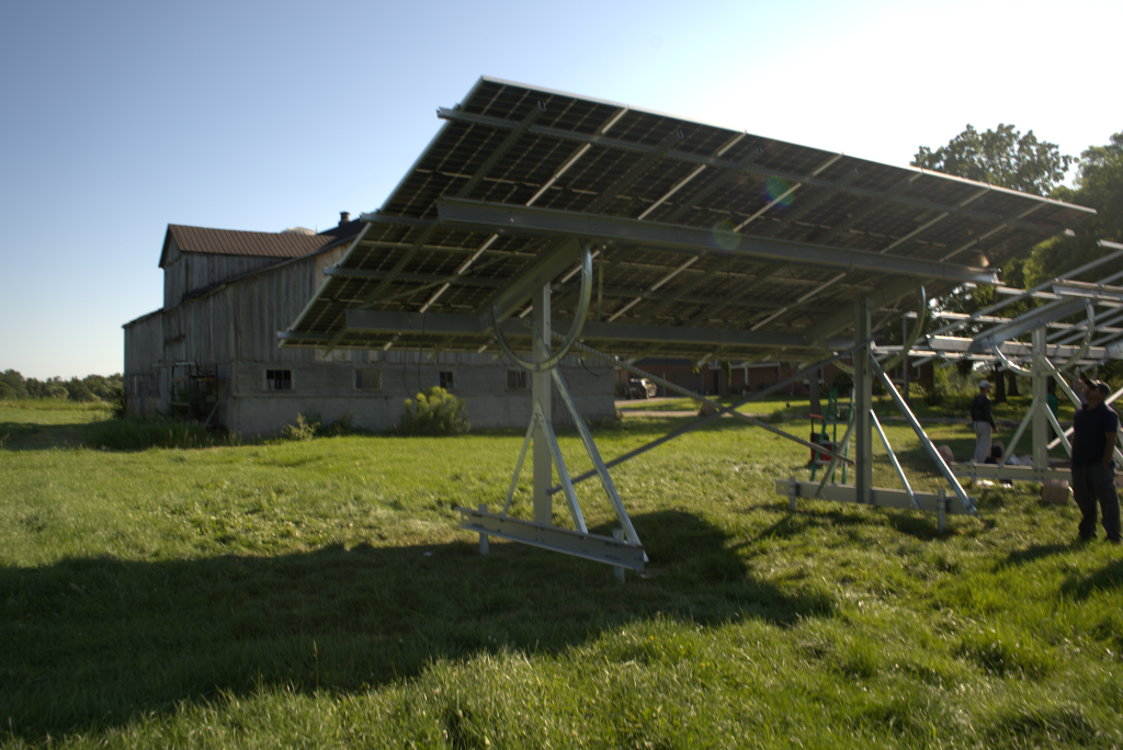 ground mount solar installation in ontario by cmi solar